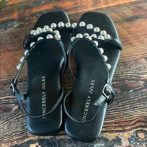 Sincerely Jules Elegant Black Sandals